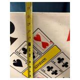 Vintage Cardboard Box Board Game with Spinner, Card-Suit Artwork & Checker Top