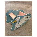 Delphi’s Duck-Shaped Wooden Child’s Rocker- Kids Toy Furniture