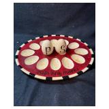 Deviled Egg Plate with Salt & Pepper Shakers Eggs - Just One More!