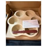 Pampered Chef 1373 Single Serving Pan & Microwave Chip Maker - 2-Piece Set