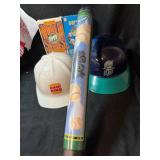 1991 World Series Memorabilia Collection - Burger King Hat, Mariners Helmet, Boxes & Flags