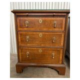 Henredon Folio Four 3-Drawer Chests - Glass Tops Pair