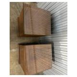 Henredon Folio Four 3-Drawer Chests - Glass Tops Pair