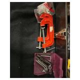 Bicycle Repair Assorted Hand Tools in Metal Toolbox - Wrenches, Pliers, Clamp & Bike Rim Manual