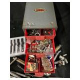 Dunlap 4-Drawer Metal Tool Cabinet with Punches, Drill Bits & Hardware
