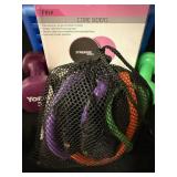 Tone Fitness 10 lb Kettlebell - York 3 lb Dumbbell - Green 2 lb Dumbbell - Synergee Core Siders