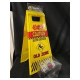 Senior Moments Light-Up Floor Sign Old Zone & 50th Birthday Crown Accessory