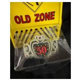 Senior Moments Light-Up Floor Sign Old Zone & 50th Birthday Crown Accessory
