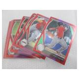 2021 Prizm Baseball Red Prizm Cards...