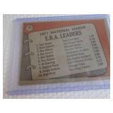 1972 Topps Tom Seaver E.R.A Leaders...