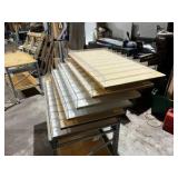 Retail Merchandising Display Shelves w/ Clear Plexiglass Dividers & Front Rails – Modular Store Display Lot