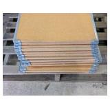 Lot of 16 Heavy-Duty Retail Gondola Shelves – 24"x46" Particle Board w/ Metal Edging – Store Fixtures