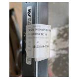 22" side mount drawer slides, two folding l brackets, handle