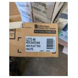 Large Pallet of Ceramic & Porcelain Tile, Trim Pieces, Mortar/Adhesives + Mixing Drill & 3 Paddle Mixers – American Olean, Italian Tile