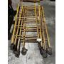 Complete Rolling Scaffold Set - 2 Sections, Casters, Cross Braces & 2 Planks