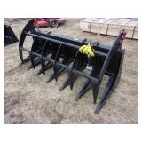 Skid Mount 77" Root Rake Grapple (UNUSED)