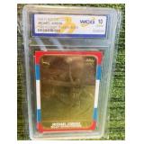 1998 Fleer 23KT Gold Michael Jordan 1986 Rookie Red White Blue Border graded GEM – MT10