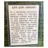 1992 The Chicago Daily Gram Michael Jordan Sox Sign Jordan
