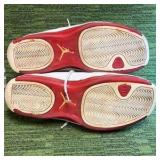 Air Jordan 18 OG White Varsity Red Sneakers Used  Size 13 - Fair Condition