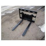 ZJG Equipment Mini Skid Steer Pallet Forks
