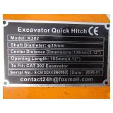 Future Equipment Cat 302 Excavator Quick Tach
