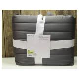 Twin/Twin Extra Long Satin Quilt Dark Gray - Room Essentials