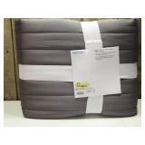 Twin/Twin Extra Long Satin Quilt Dark Gray - Room Essentials