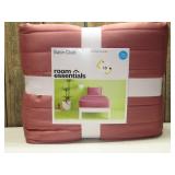 Twin/Twin Extra Long Satin Quilt Rose Pink - Room Essentials