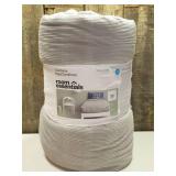 Twin/Twin Extra Long Corduroy Plaid Comforter Navy Blue - Room Essentials