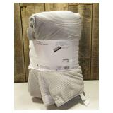 Twin/Twin Extra Long Corduroy Plaid Comforter Navy Blue - Room Essentials