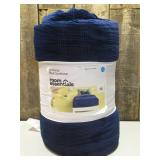 Twin/Twin Extra Long Corduroy Plaid Comforter Gray - Room Essentials