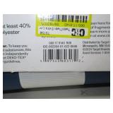 Room Essentials Twin XL Ivory & Blue Cotton Blend Sateen Duvet & Sham