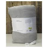 Full/Queen Corduroy Plaid Comforter Gray - Room Essentials