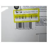 Full/Queen Jacquard Plush Blanket White - Room Essentials