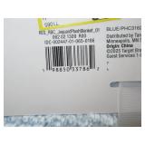 Full /Queen Light Blue Jacquard Plush Blanket - Room Essentials 90x92