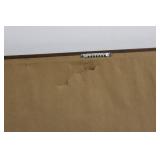 Jack Daniels Whiskey Framed Wall Sign 17"x30" - Wooden Frame, Glass Front