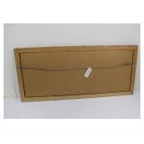 Corona Beer Sign Crown Logo 33"x15" - Framed Wall Art with Gold Trim