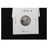 Mercury Dimes 1935-S, 1937, 1940, 1941-D, 1944 (Lot of 5)