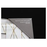 Better Homes & Gardens Fabric Storage Bin - Cream Metallic Geo  12.75W x 15D x 12.75H, 4-Pack