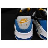 Nike Air Sneakers - Black White Blue Colorway, Athletic Running Shoes Size 11