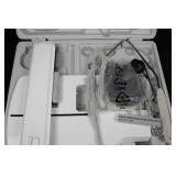 Embroidery Machine Bundle - White Case With Hoops & Attachments