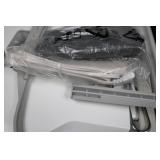 Embroidery Machine Bundle - White Case With Hoops & Attachments