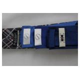 Neckties Lot of 8 - Blues, Purples & Plaid (Pronto Uomo/Joseph Abboud/Platinum)
