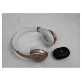 Beats Studio 3 Headphones - Rose Gold & Studio Buds Case Black NOT TESTED