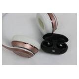 Beats Studio 3 Headphones - Rose Gold & Studio Buds Case Black NOT TESTED