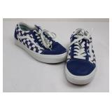 Vans Old Skool Checkerboard Sneakers - Blue/White - Men