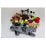 Doggy Toys Lot, Gray Hoodie with Plush Toys & Chew Toys Bundle