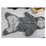 Doggy Toys Lot, Gray Hoodie with Plush Toys & Chew Toys Bundle