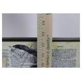 C, A Marquee Letters with Light Bulbs (C & A) - Letter Board & Framed Vintage Art