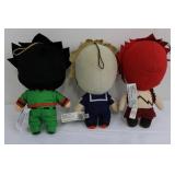 Hunter X Hunter Plushies - Gon, Killua & My Hero Academia Character (Lot of 3)